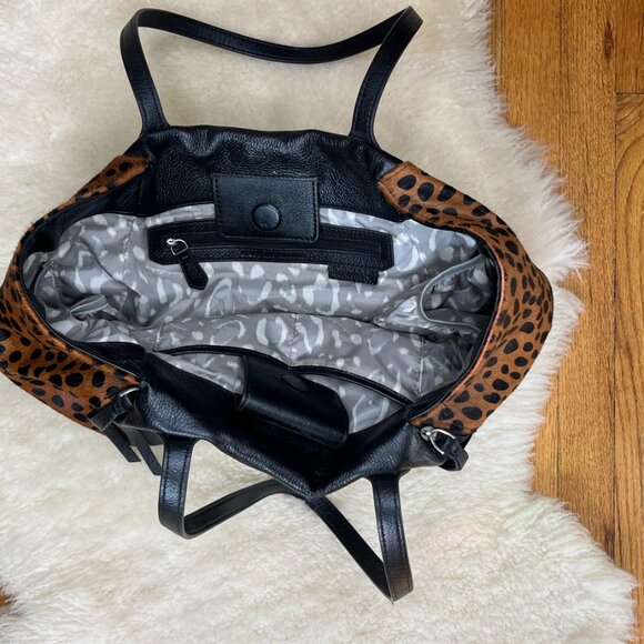 Aimee Kestenberg Chelsea Novelty Tote Bag - Honey Cheetah Calf Hair - Picture 5 of 8